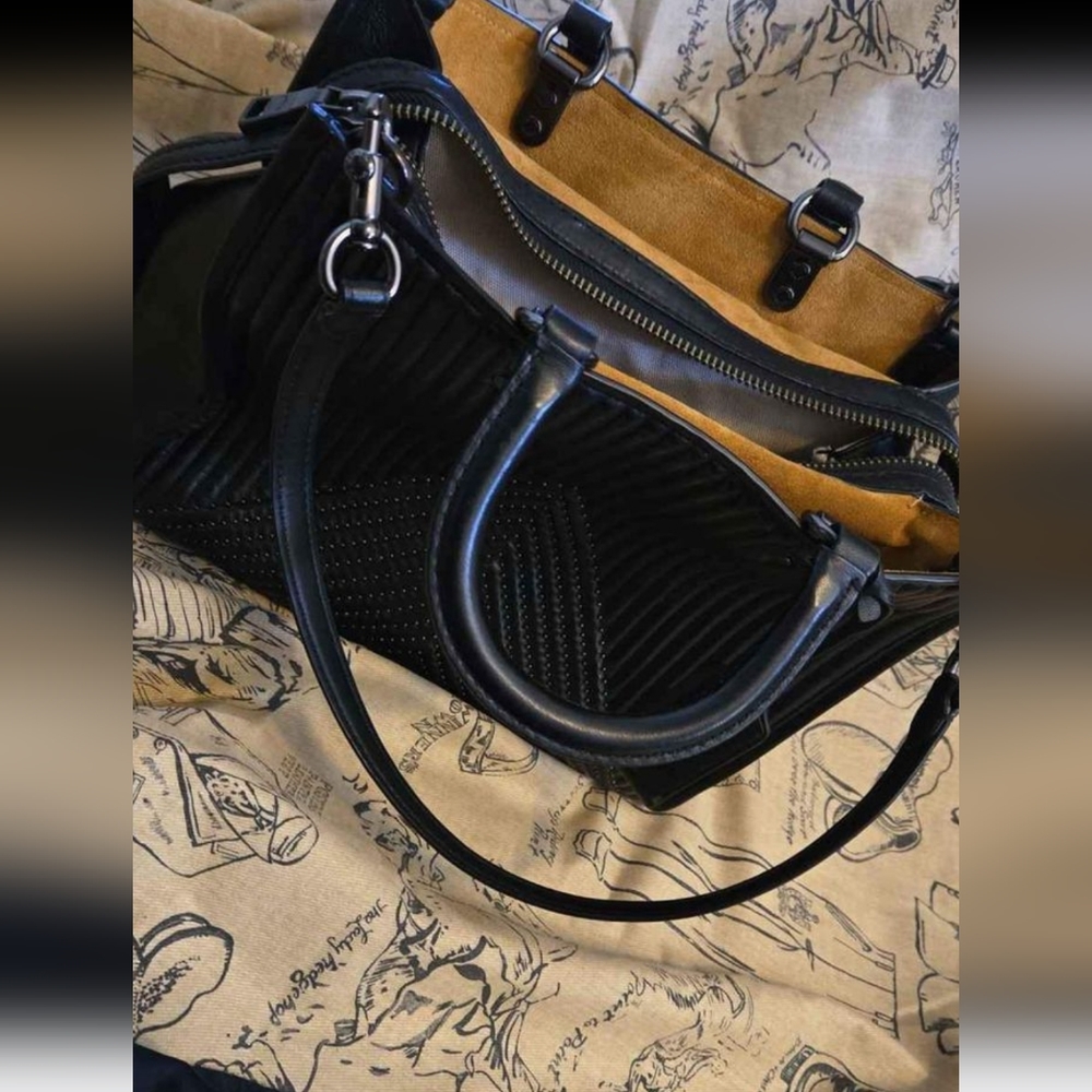 Coach bag black leather